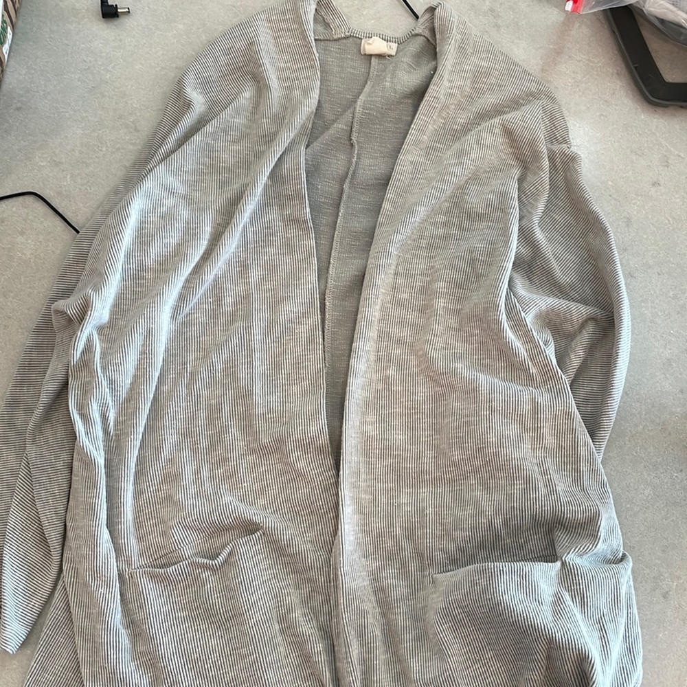 Donni Oversized Stripped Cardigan